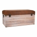 Banc de coffre Alexandra House Living Marron Polyuréthane Bois MDF 40 x 38 x 80 cm