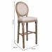 Stool Alexandra House Living Cream Rubber Wood 46 x 116 x 52 cm