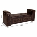 Bench Alexandra House Living Black Polyurethane MDF Wood 40 x 52 x 130 cm