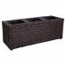 Kruka Alexandra House Living Brun Järn Rattan Plast 18 x 18 x 48 cm