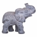 Figură Decorativă Alexandra House Living Gri Magneziu Elefant 26 x 40 x 35 cm