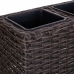 Kruka Alexandra House Living Brun Järn Rattan Plast 18 x 18 x 48 cm