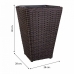 Kruka Alexandra House Living Brun Järn Rattan Plast 28 x 40 x 28 cm