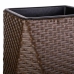 Doniczka Alexandra House Living Ceimnobrązowy Żelazo Rattan Plastikowy 31 x 56 x 31 cm