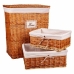 Set de Coșuri Alexandra House Living Natural răchită Lemn de salcie 35 x 63 x 53 cm 47 x 35 x 19 cm 41 x 30 x 16 cm 3 Piese