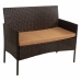 Tafelset met 2 fauteuils Alexandra House Living Bruin 4 Onderdelen