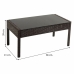 Conjunto de Mesa com 2 Poltronas Alexandra House Living Castanho 4 Peças