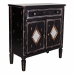 Console Alexandra House Living Nero Metallo Vetro Legno di abete Legno MDF 36 x 88 x 80 cm