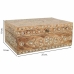 Dėžutė Alexandra House Living Balta Natūralus Mango mediena Medžio MDF 18 x 10 x 25 cm