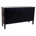 Credenza Alexandra House Living Nero Metallo Vetro Legno di abete 38 x 80 x 140 cm