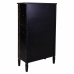 Cupboard Alexandra House Living Black Glass Fir wood 100 % Metal MDF Wood 38 x 142 x 80 cm