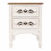 Mesa de Cabeceira Alexandra House Living Branco 38 x 62 x 48 cm