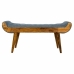 Bench Alexandra House Living Canvas Mango wood 51 x 38 x 125 cm