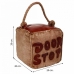 Doorstop Alexandra House Living Cotton Leather 20 x 20 x 20 cm Brown