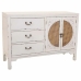 Credenza Alexandra House Living Bianco Rattan Legno di abete 36 x 73 x 106 cm