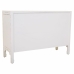 Credenza Alexandra House Living Bianco Rattan Legno di abete 36 x 73 x 106 cm