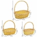 Set de basket Alexandra House Living osier Bois de saule Naturel 3 Pièces