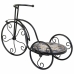 Blumentopfhalter Alexandra House Living Schwarz Eisen Kachel Fahrrad 23 x 36 x 53 cm