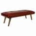 Banqueta Alexandra House Living Vermelho Couro Madeira de mangueira 53 x 38 x 115 cm