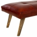 Banqueta Alexandra House Living Vermelho Couro Madeira de mangueira 53 x 38 x 115 cm