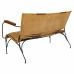 Panca Alexandra House Living Pelle Ferro Legno di mango 71 x 76 x 127 cm