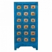 Schubladenschrank Alexandra House Living Blau Ulmenholz 49 x 118 x 58 cm