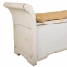 Panca Alexandra House Living Bianco Cotone Legno di mango 42 x 63 x 120 cm