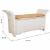 Panca Alexandra House Living Bianco Cotone Legno di mango 42 x 63 x 120 cm