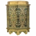 Stool Alexandra House Living Yellow Aluminium MDF Wood 11 x 42 x 38 cm