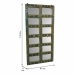 Miroir Alexandra House Living Vert Bois Recyclé Finition vieillie 4 x 179 x 87 cm