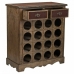 Bottle rack Alexandra House Living Brown Wood Metal 31 x 69 x 63 cm Furniture 2 drawers 16 bottles