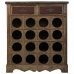 Bottle rack Alexandra House Living Brown Wood Metal 31 x 69 x 63 cm Furniture 2 drawers 16 bottles