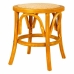 Stool Alexandra House Living Brown Wood Rattan 40 x 45 x 40 cm