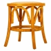 Stool Alexandra House Living Brown Wood Rattan 40 x 45 x 40 cm