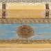 Baule Alexandra House Living Giallo Azzurro Legno di mango 28 x 27 x 50 cm Stile artigianale