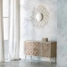 Wall mirror Alexandra House Living Golden 3 x 89 x 89 cm Circle