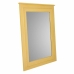 Specchio da parete Alexandra House Living Giallo 3 x 90 x 70 cm Rettangolare