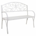 Panca Alexandra House Living Bianco Ferro 53 x 91 x 153 cm