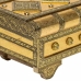 Jewelry box Alexandra House Living Golden Aluminium MDF Wood 14 x 12 x 32 cm