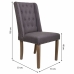 Cadeira de Sala de Jantar Alexandra House Living Cinzento 53 x 102 x 53 cm