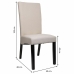 Dining Chair Alexandra House Living Cream 48 x 102 x 49 cm