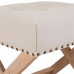 Bench Alexandra House Living Grey Cream 46 x 46 x 49 cm