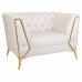 Armchair Alexandra House Living White 72 x 75 x 104 cm Upholstery