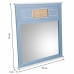 Miroir mural Alexandra House Living Bleu 3 x 76 x 70 cm Rectangulaire