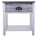 Mesa de Cabeceira Alexandra House Living Branco 29 x 42 x 40 cm