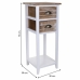 Mesa de Cabeceira Alexandra House Living Branco 30 x 73 x 30 cm