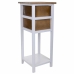 Mesa de Cabeceira Alexandra House Living Branco 30 x 73 x 30 cm