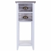 Comodino Alexandra House Living Bianco 30 x 73 x 30 cm