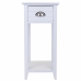 Mesita de Noche Alexandra House Living Blanco 30 x 63 x 30 cm