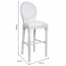 Banqueta Alexandra House Living Branco Poliuretano 46 x 116 x 52 cm